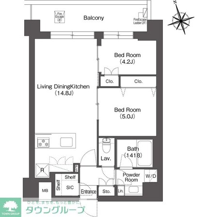 ルーウェ東大泉の物件間取画像